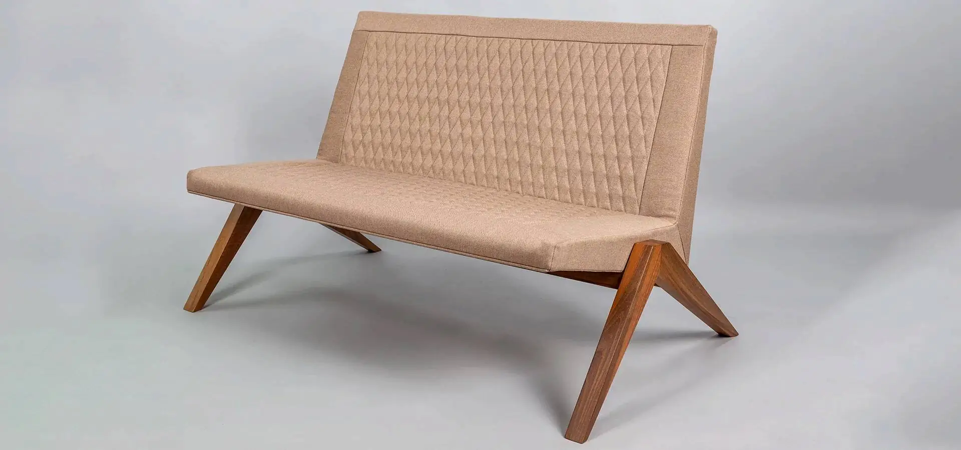 DOUBLE ACE retro loveseat - Wood Line Design Studio